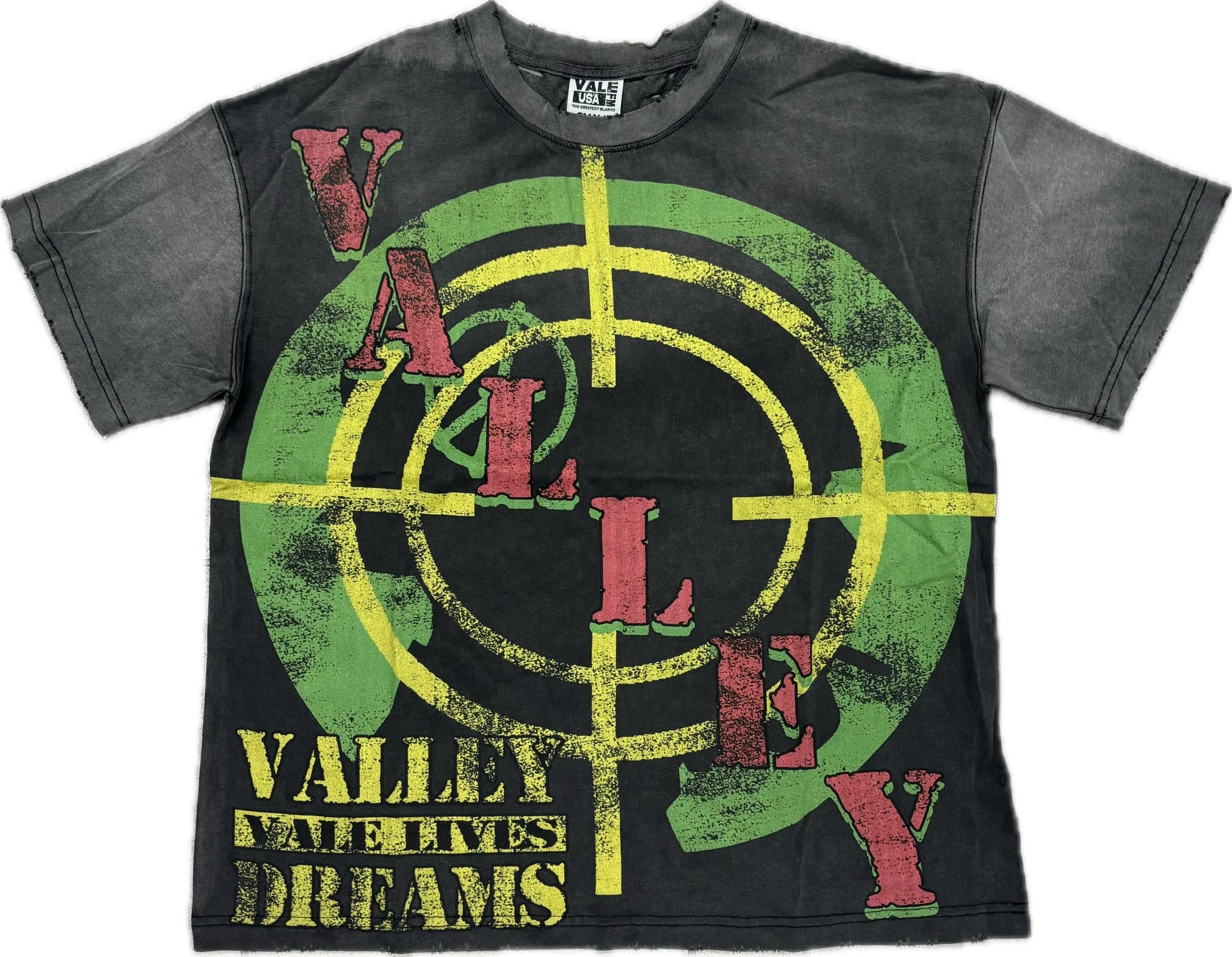 VALE BULLSEYE TEE GREY WASH