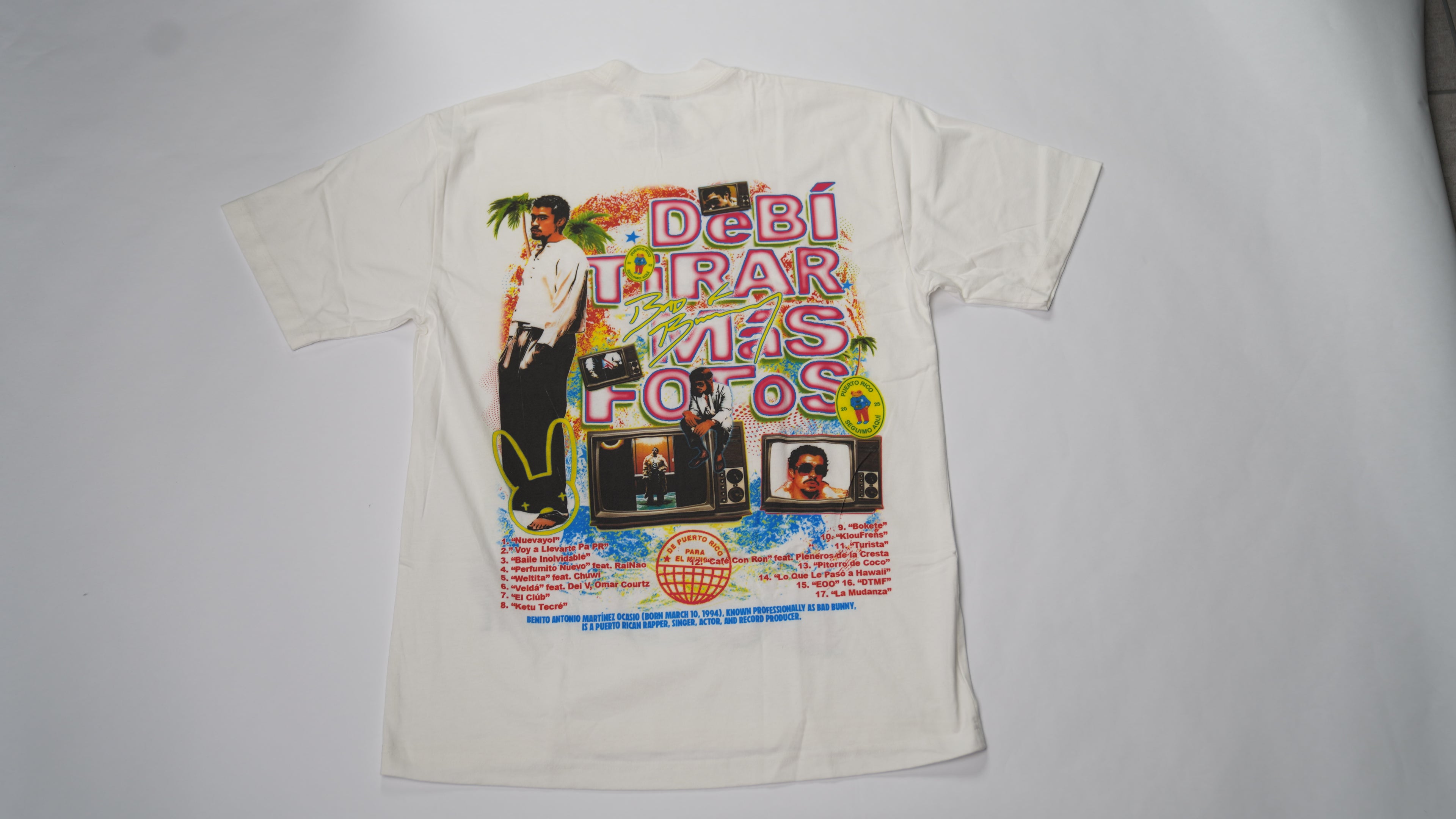 BAD BUNNY VINTAGE TEE WHITE