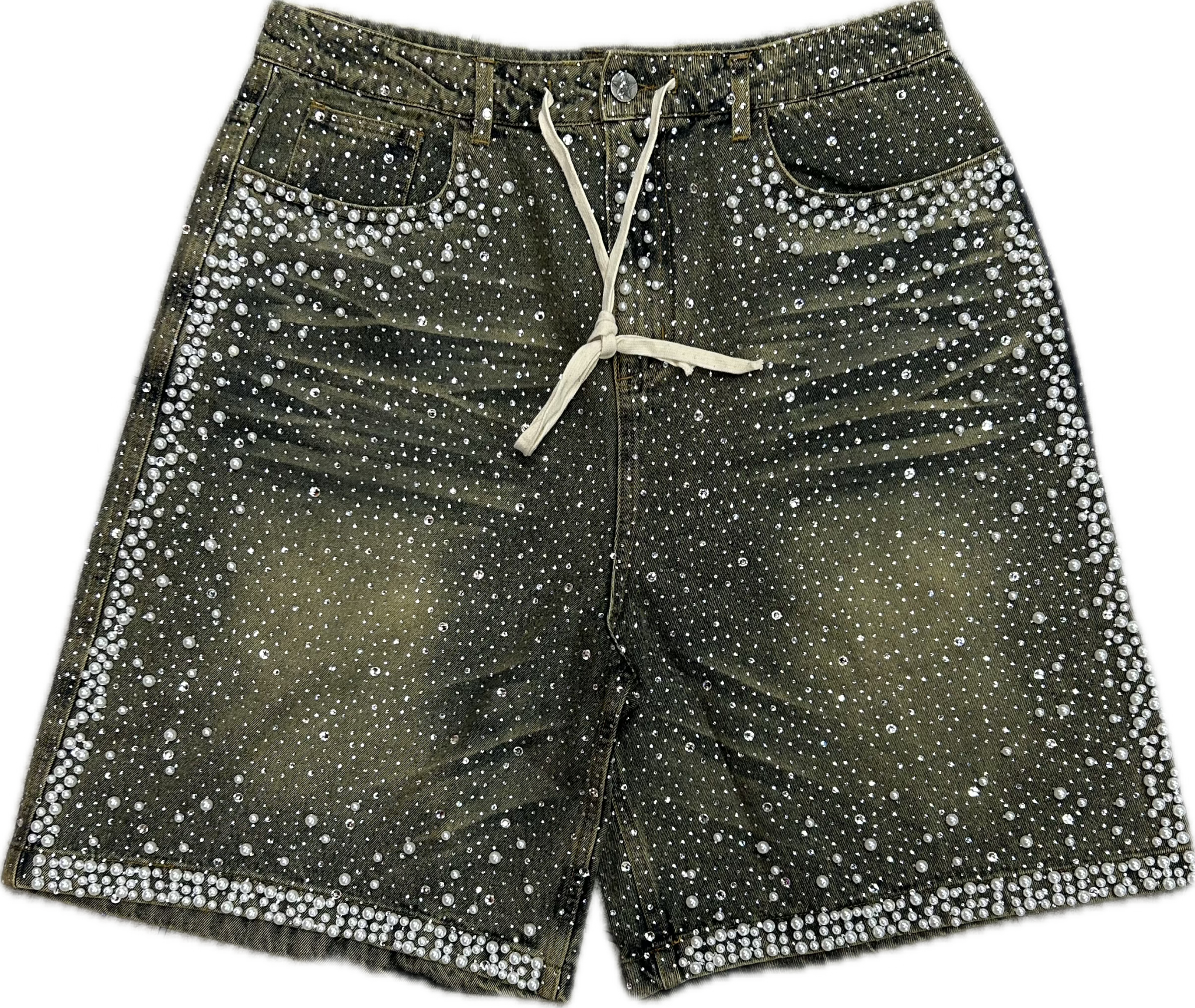 VALE DENIM STUDDED JORTS