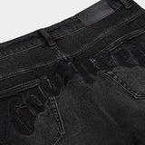 GODSPEED 4EVER CHAIN STITCH JEANS BLACK