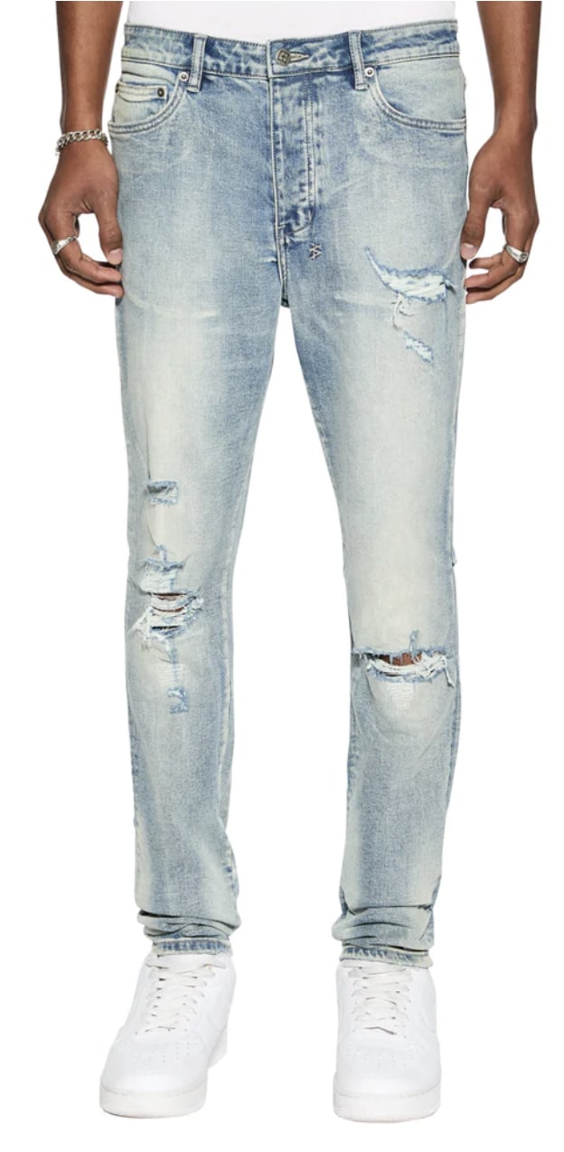 Ksubi Chitch Punk Blue Thrashed Jeans