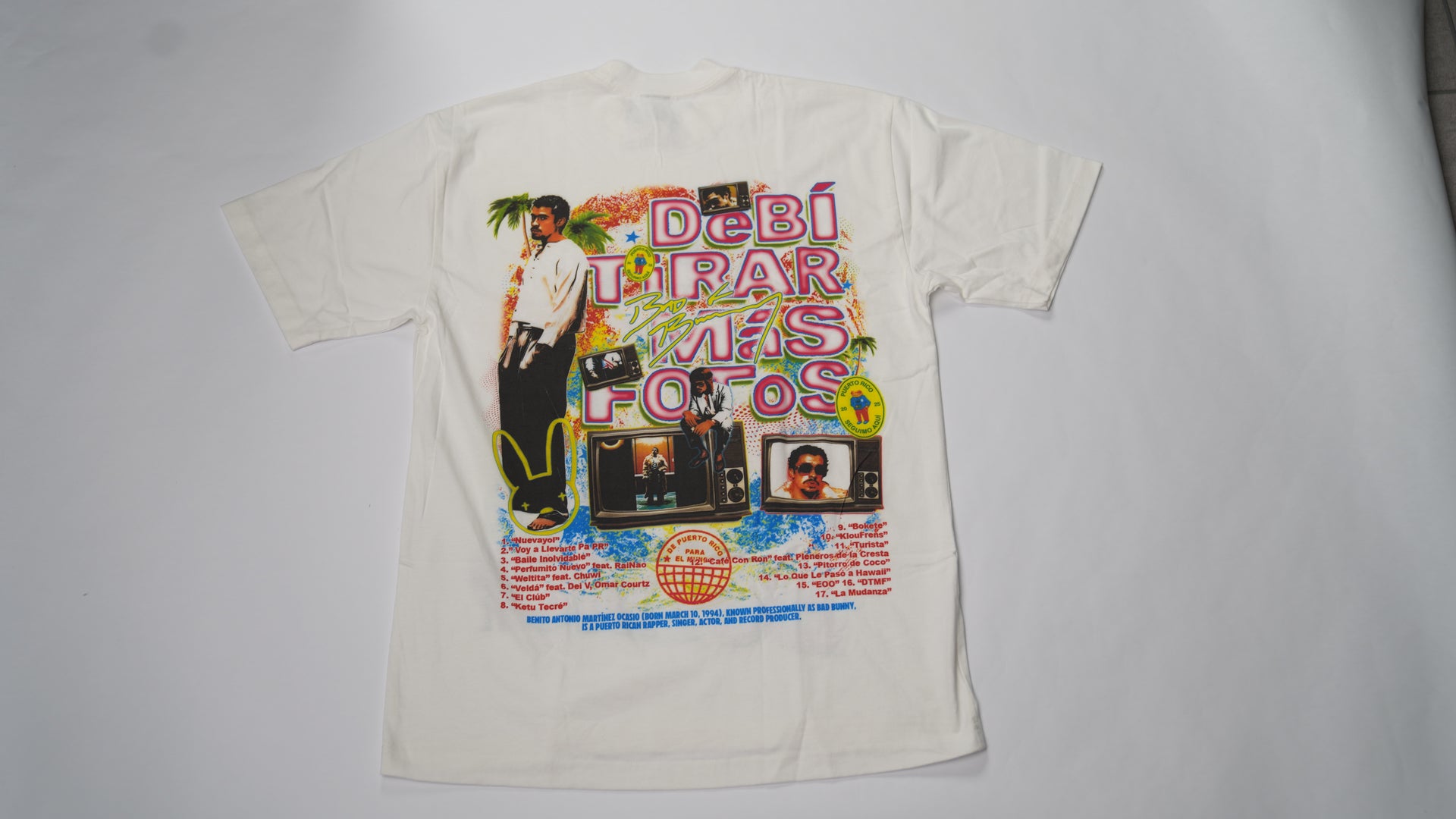 BAD BUNNY VINTAGE TEE WHITE