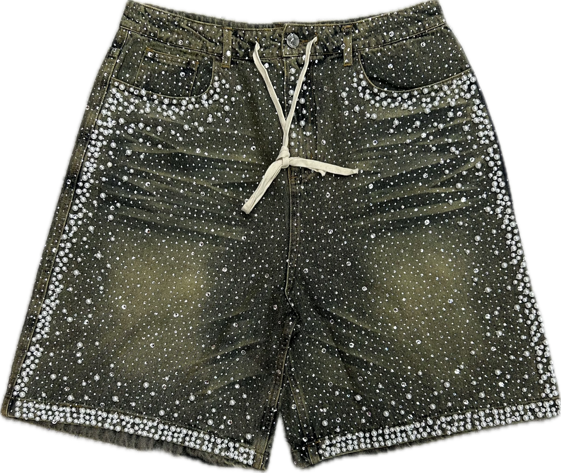 VALE DENIM STUDDED JORTS
