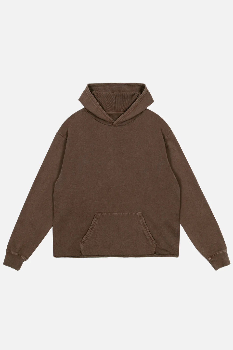 Strawberry Brand Waffle Hoodie Brown