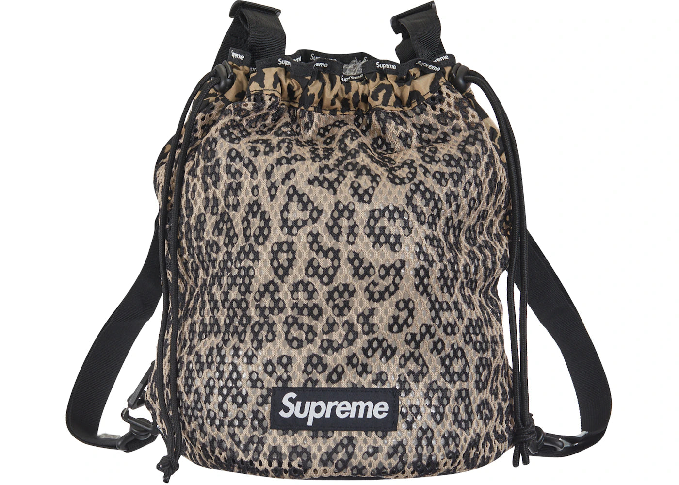 Supreme Mesh Small Backpack Leopard