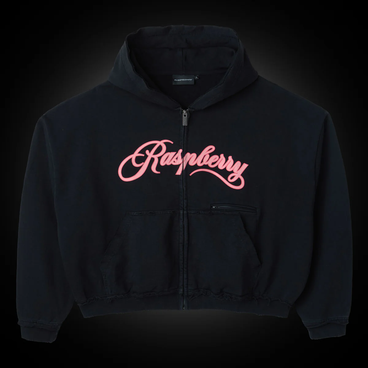 GV GALLERY RASPBERRY MY ZIP UP BLACK