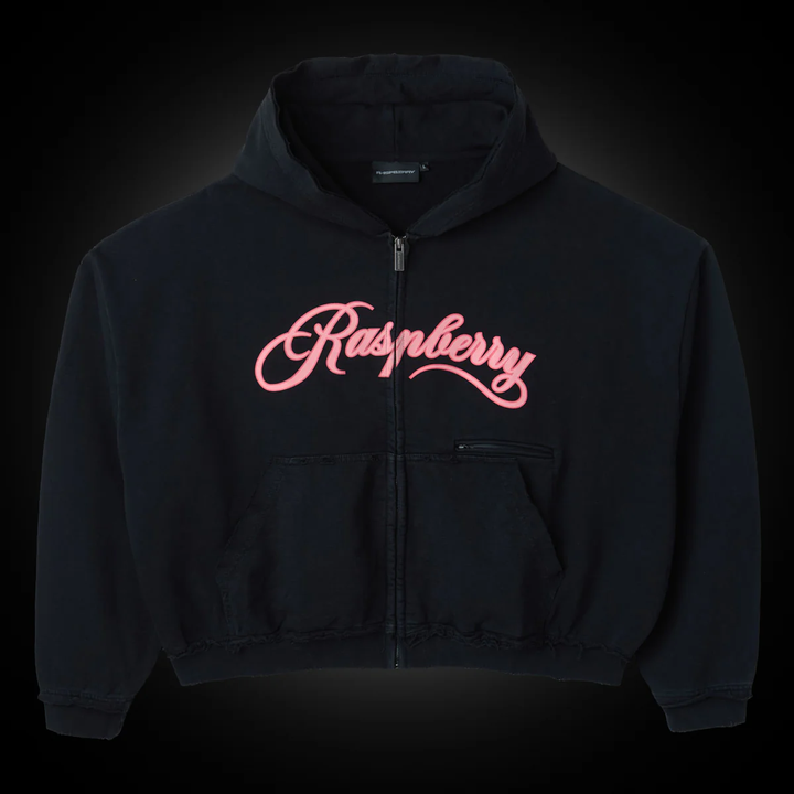 GV GALLERY RASPBERRY MY ZIP UP BLACK