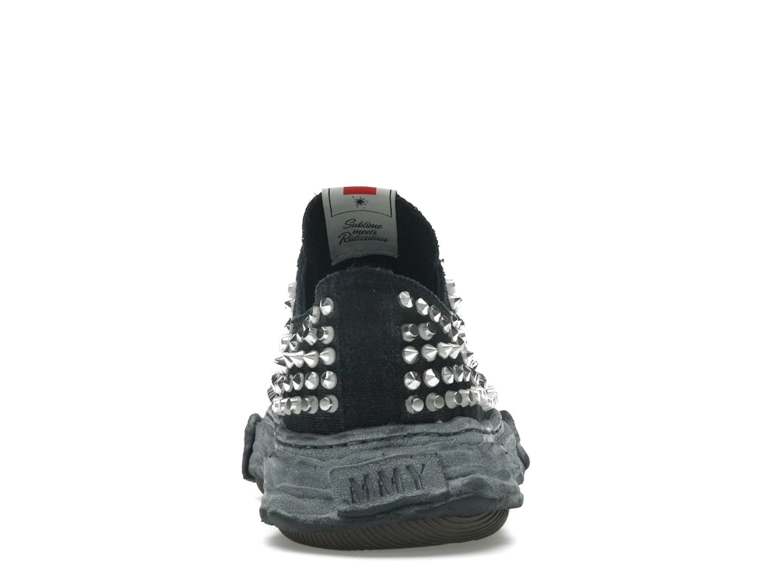 Maison Mihara Yasuhiro Peterson 23 OG Sole Studded Canvas Low Black Black