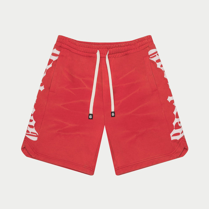 Godspeed CourtSide Shorts (Red Tie-Dye)