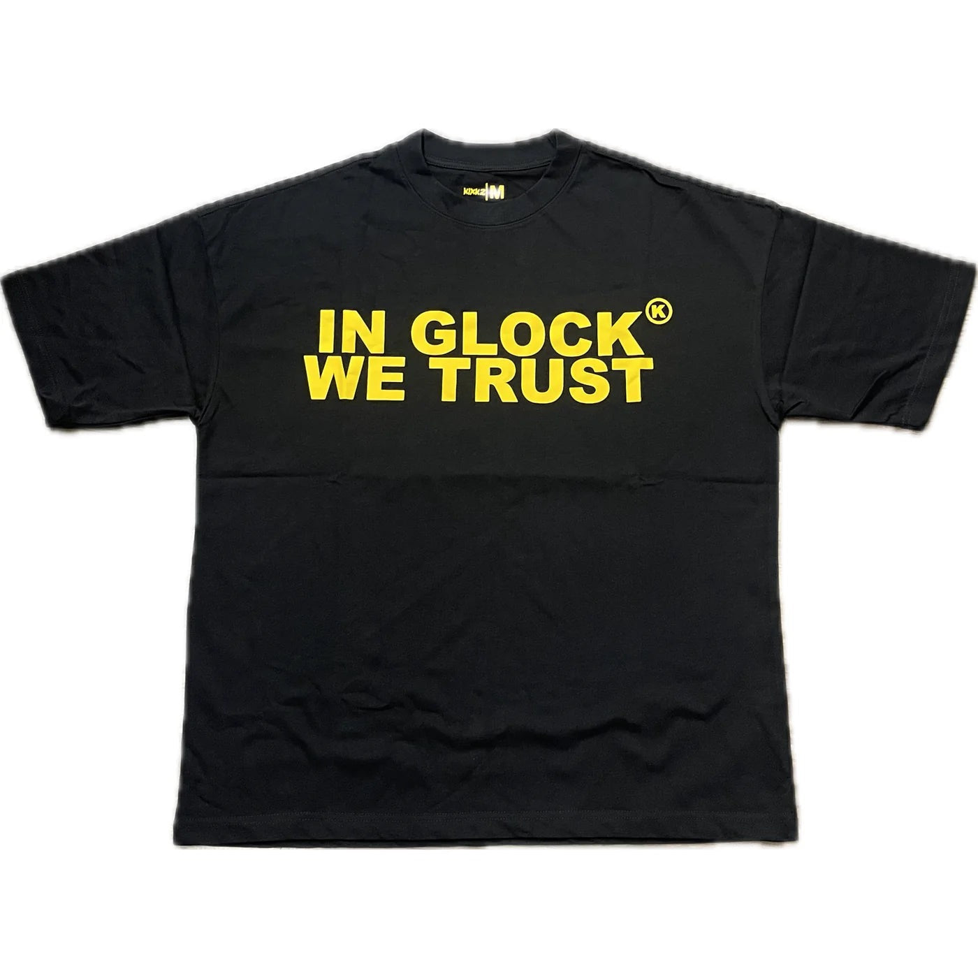 KIXKS IN GLOCK WE TRUST TEE BLACK/GOLD