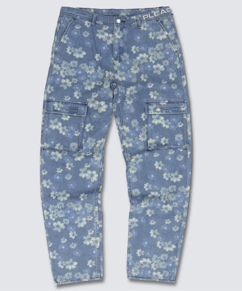 Pleasures Floral Cargo Jeans