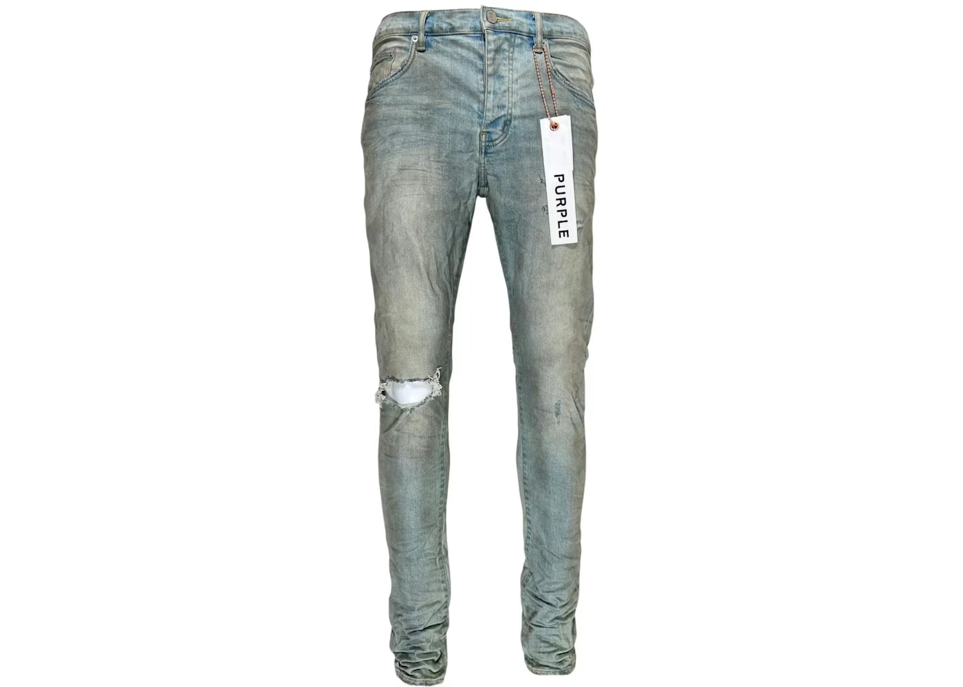 Purple Brand Light Dirty Wax Jeans Light Indigo