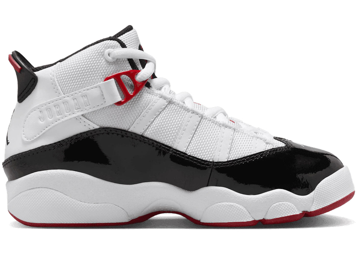 Jordan 6 Rings White Varsity Red Black (PS)