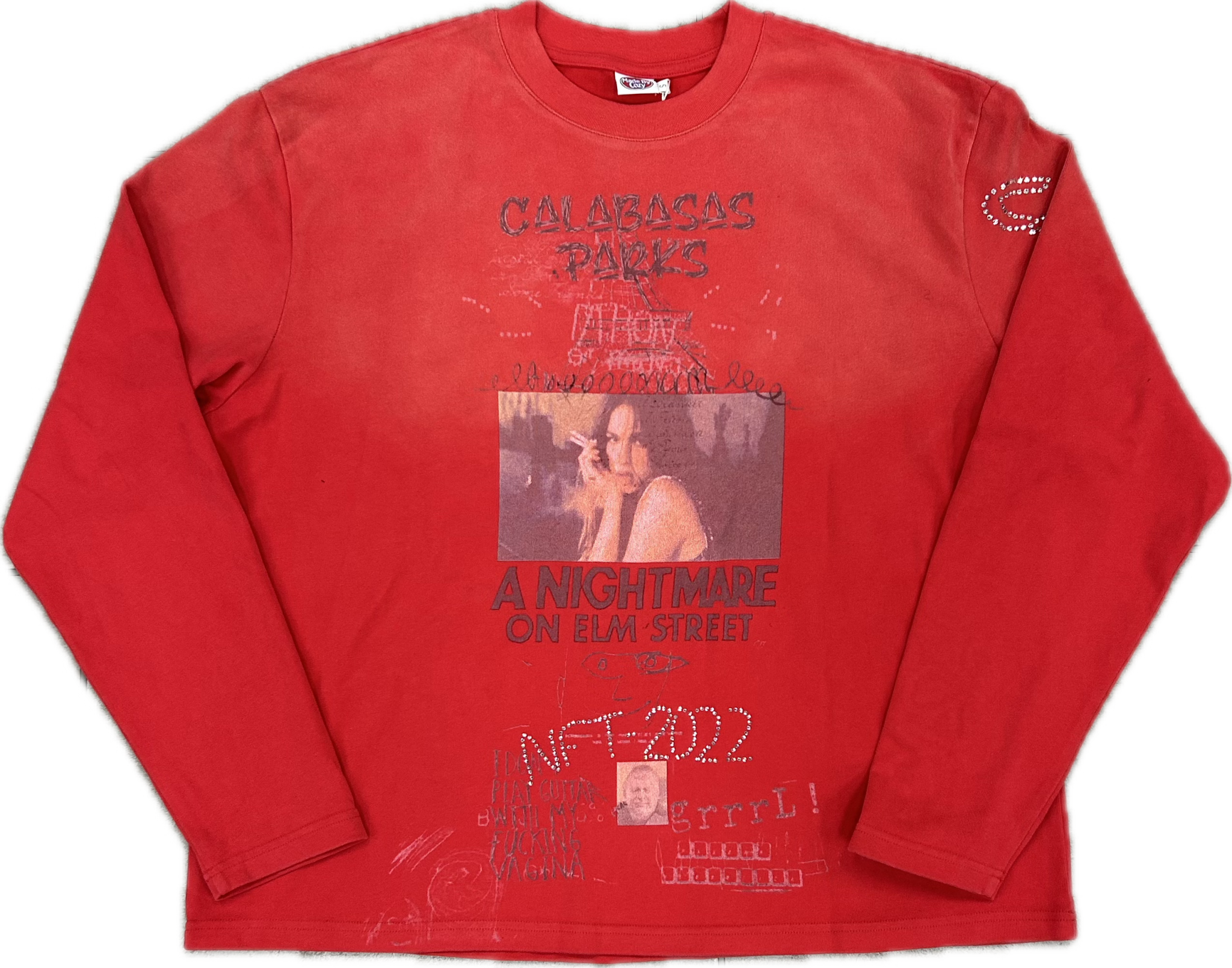 Red Cozy Long Sleeve Tee