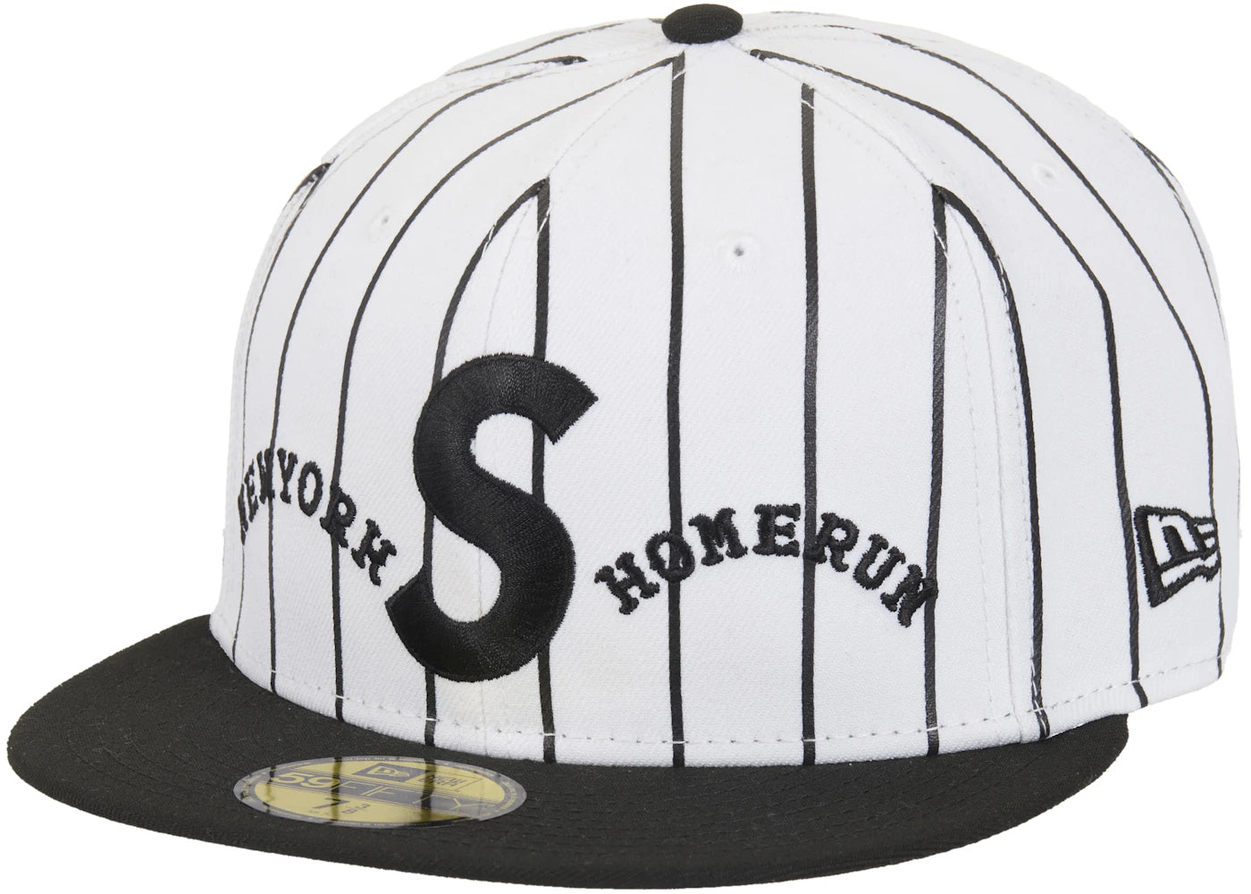Supreme Homerun S Logo New Era 59Fifty Hat White
