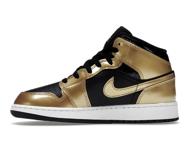 Jordan 1 Mid SE Metallic Gold Black (GS)