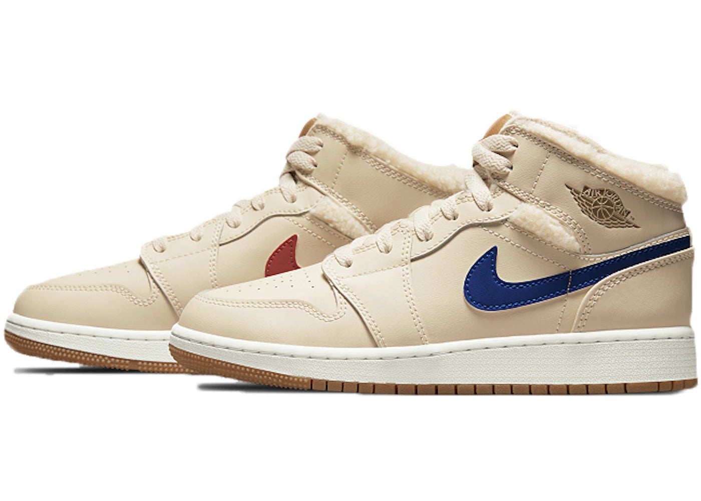 Jordan 1 Mid Utility Fleece Pearl White (TD)