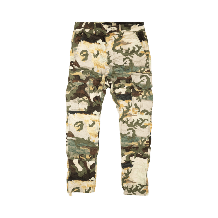 PURPLE BRAND Twill Camo Cargo Pants 'Multicolor'