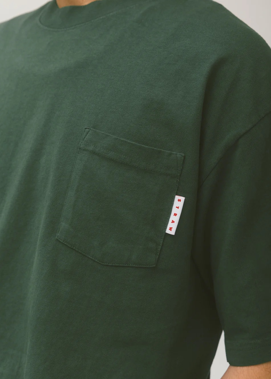 Strawberry Brand Pocket Tee Forest