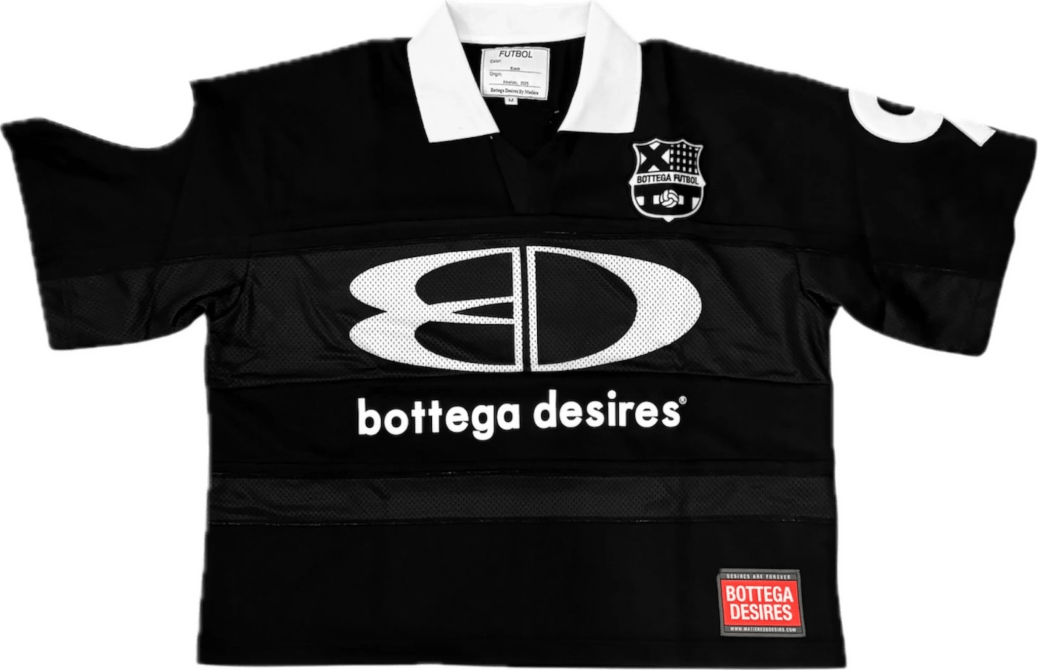 BOTTEGA DESIRES FUTBOL JERSEY (BLACK)