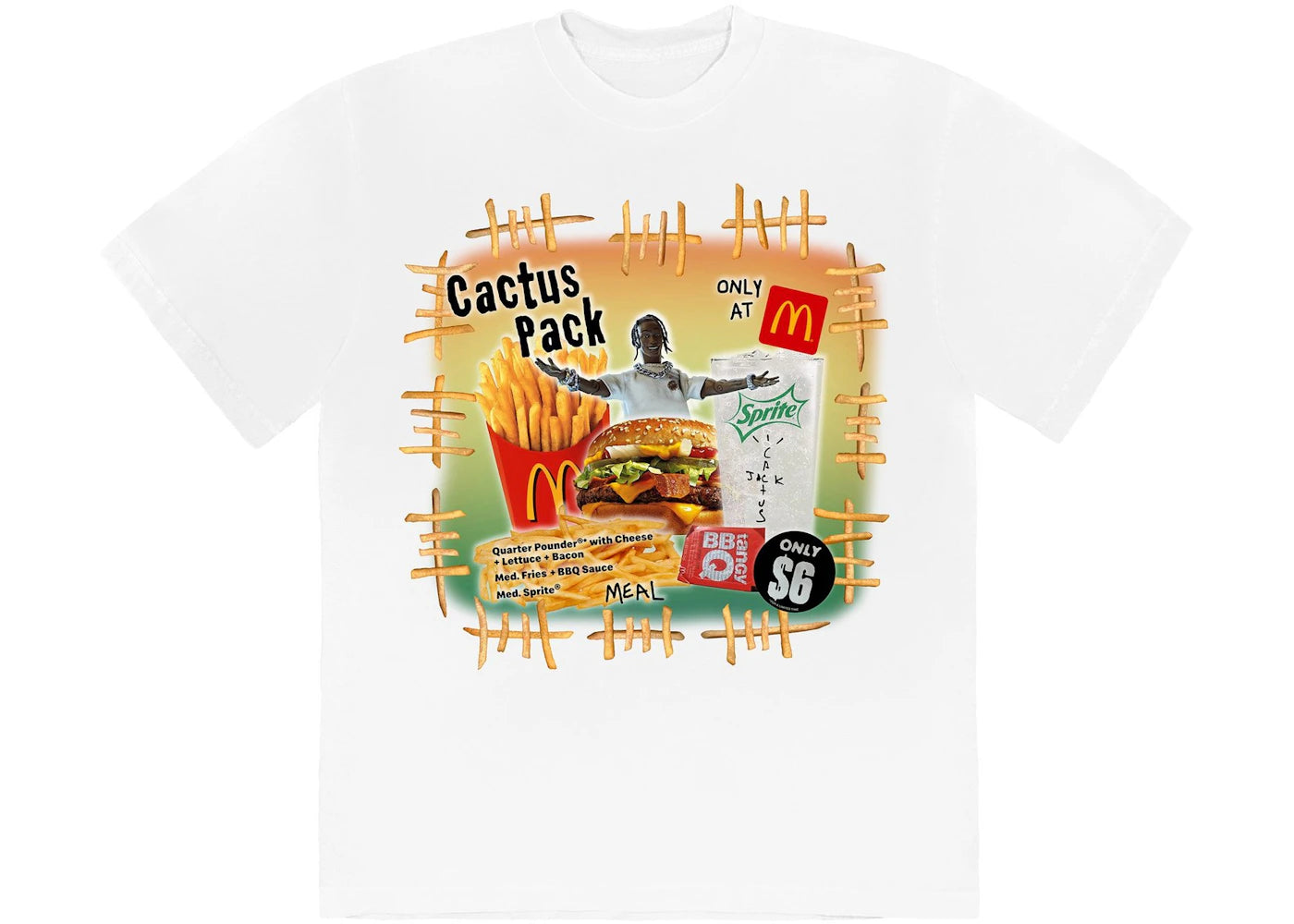 Travis Scott x McDonald's Cactus Pack Vintage Bootleg II T-Shirt White