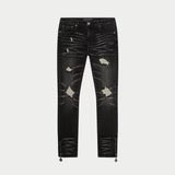 GODSPEED 4EVER CHAIN STITCH JEANS BLACK