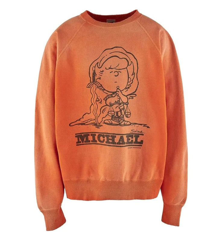 Saint Michael x Peanuts Crewneck Sweatshirt