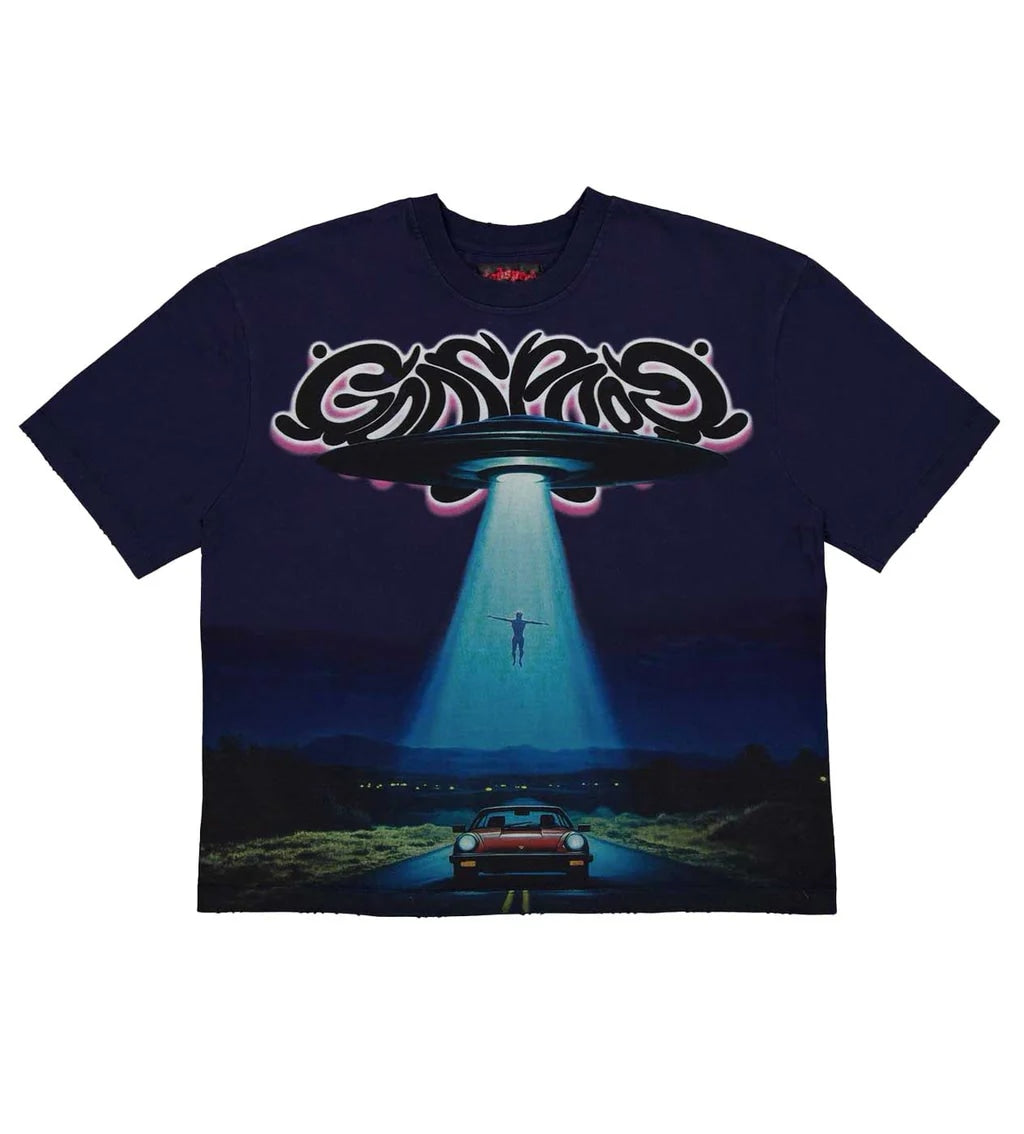 Godspeed Abduction Navy Wash Tee