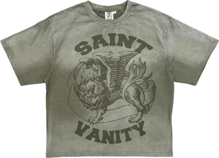 Saint Vanity Green dissolve griffin tee