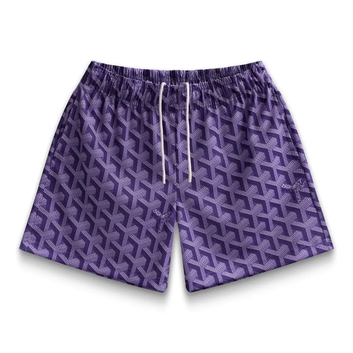 BRAVEST STUDIOS GOYARD SHORTS PURPLE