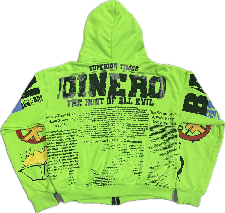 TOP SUPERIOR ROAE ZIP UP - LIME GREEN