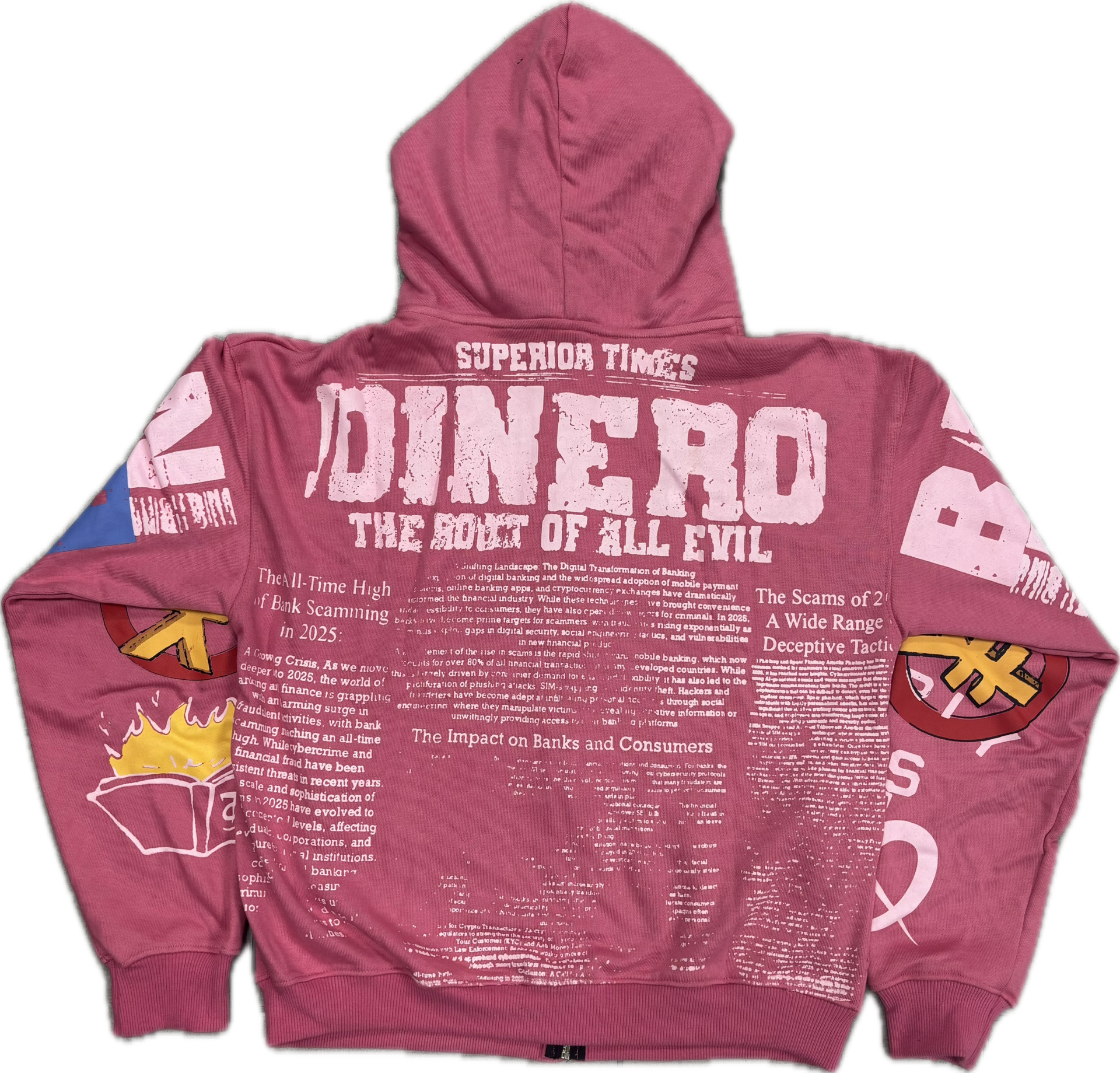 TOP SUPERIOR ROAE ZIP UP - PINK