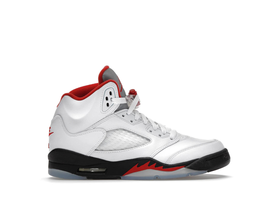 Jordan 5 Retro Fire Red Silver Tongue (2020) (GS)