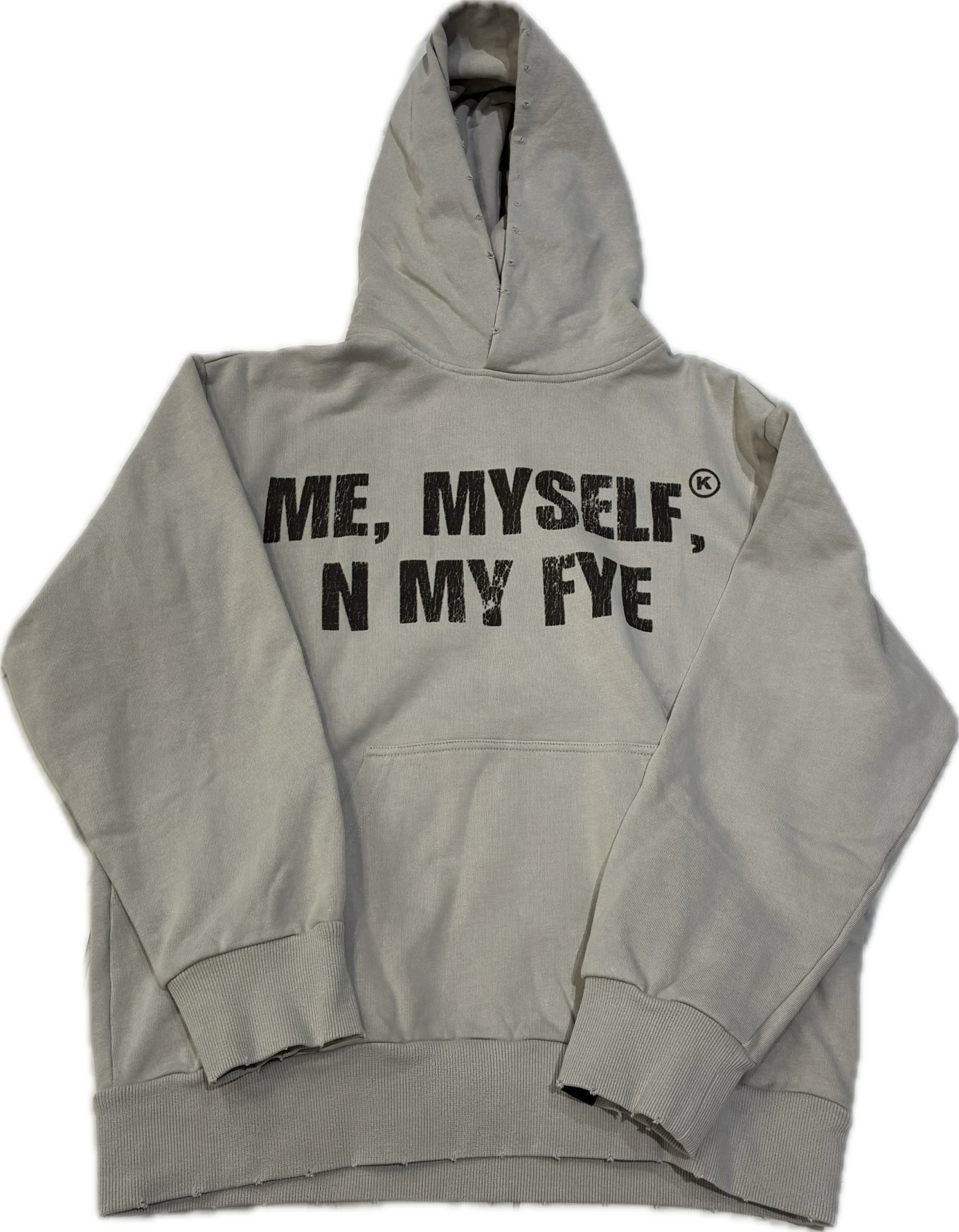 Kixkz In Glock We Trust Me, Myself Grey Hoodie