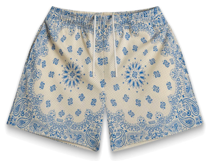 Bravest Studios Blue Paisley Shorts