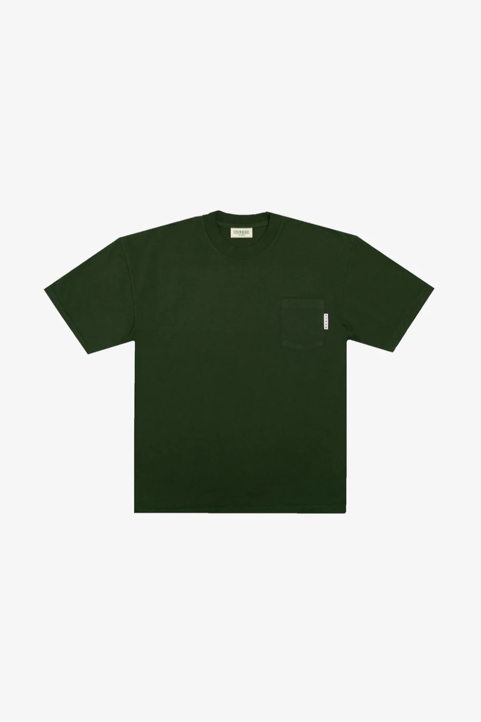 Strawberry Brand Pocket Tee Forest