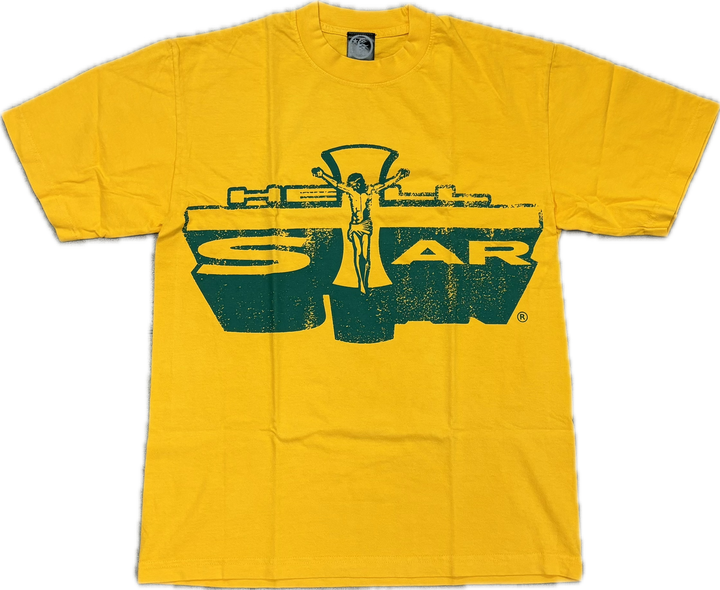 HELLSTAR JESUS TEE YELLOW GREEN