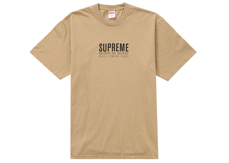 Supreme Paris Tee Khaki