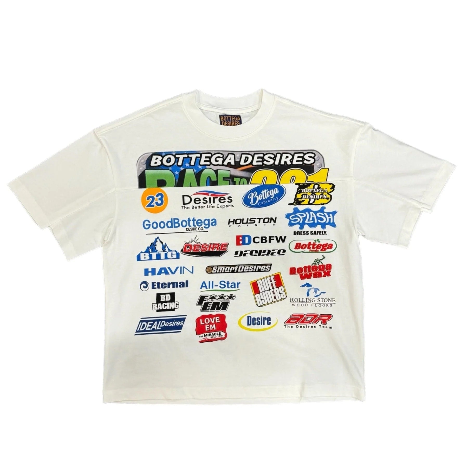 Bottega Desires Race Tee White