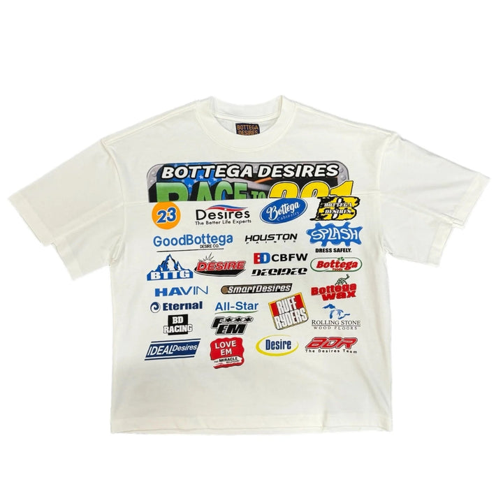 Bottega Desires Race Tee White