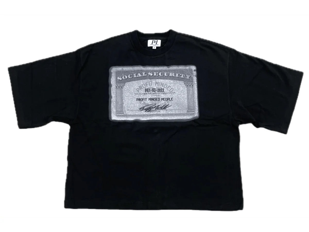 Profit Minded SSN Tee Black Grey