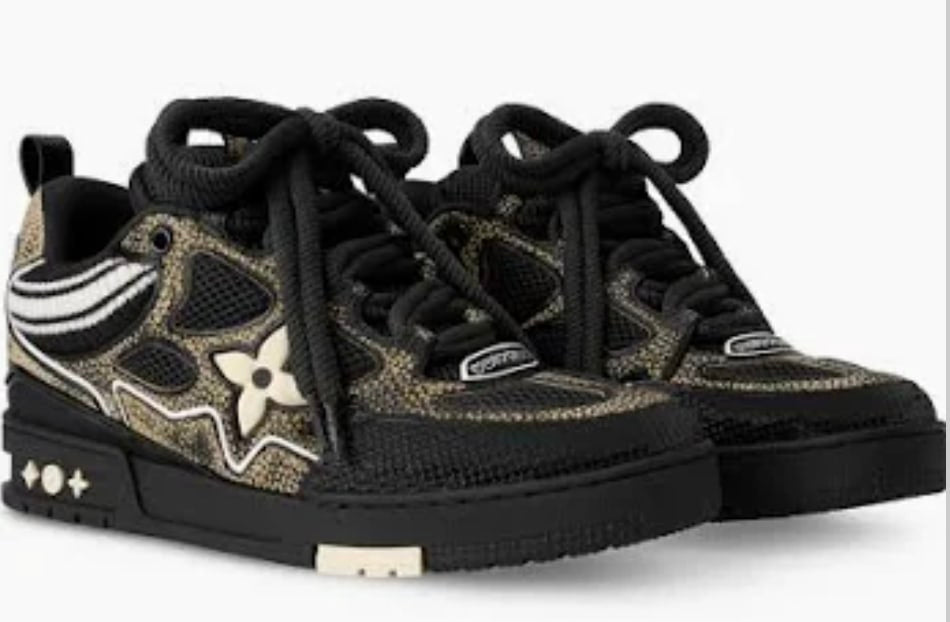 Louis Vuitton Black Dazzled Trainer