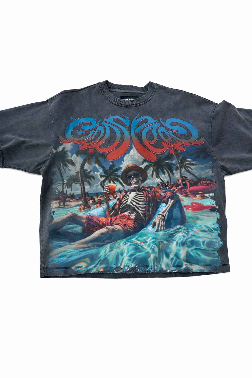 Godspeed Skeleton Blue Sky Tee