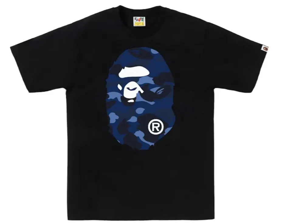 BAPE BIG APE TEE BLACK/NAVY