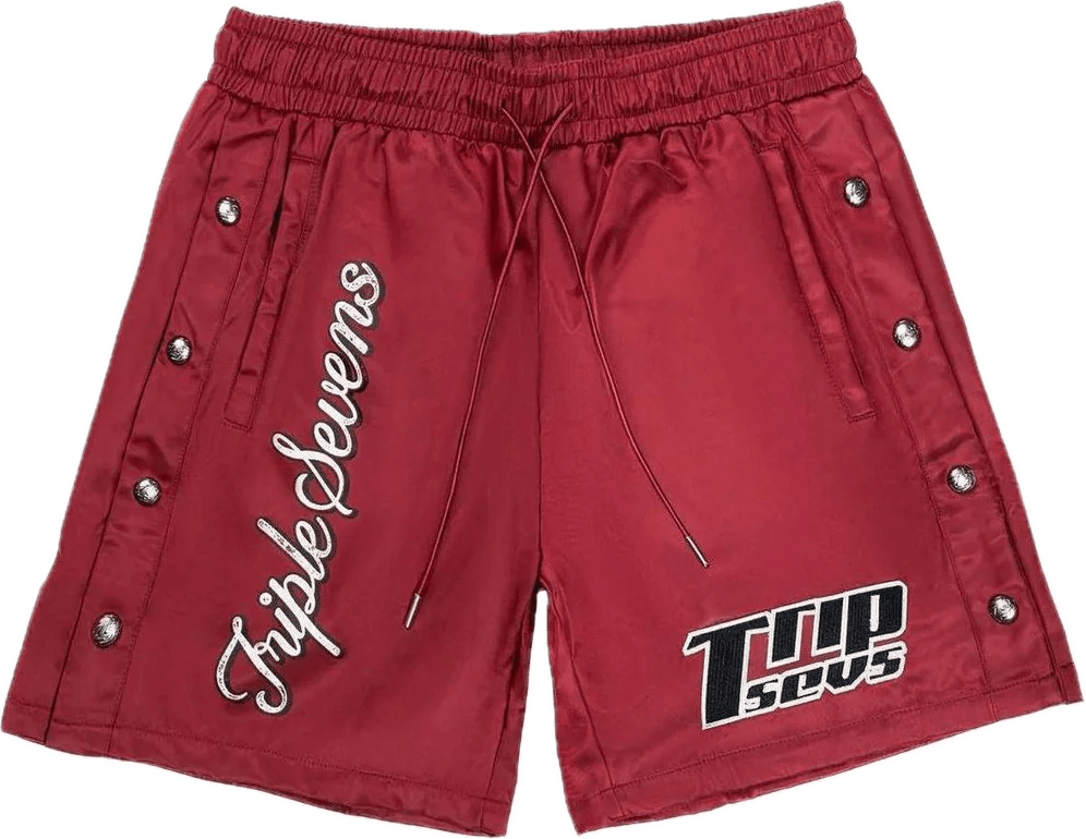 Triple Sevens Nylon Shorts Red