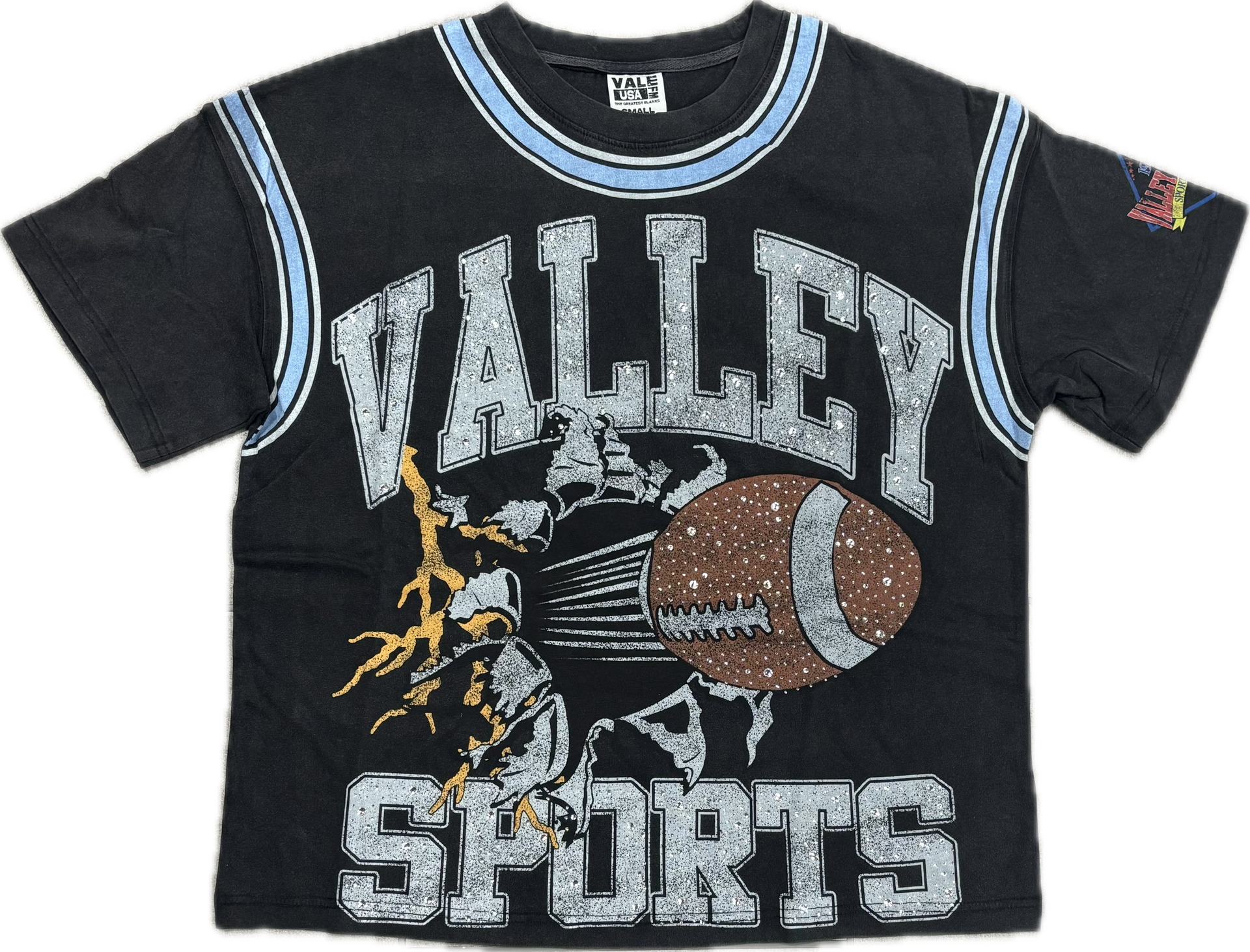 VALE FOOTBALL DIAMOND BLACK TEE