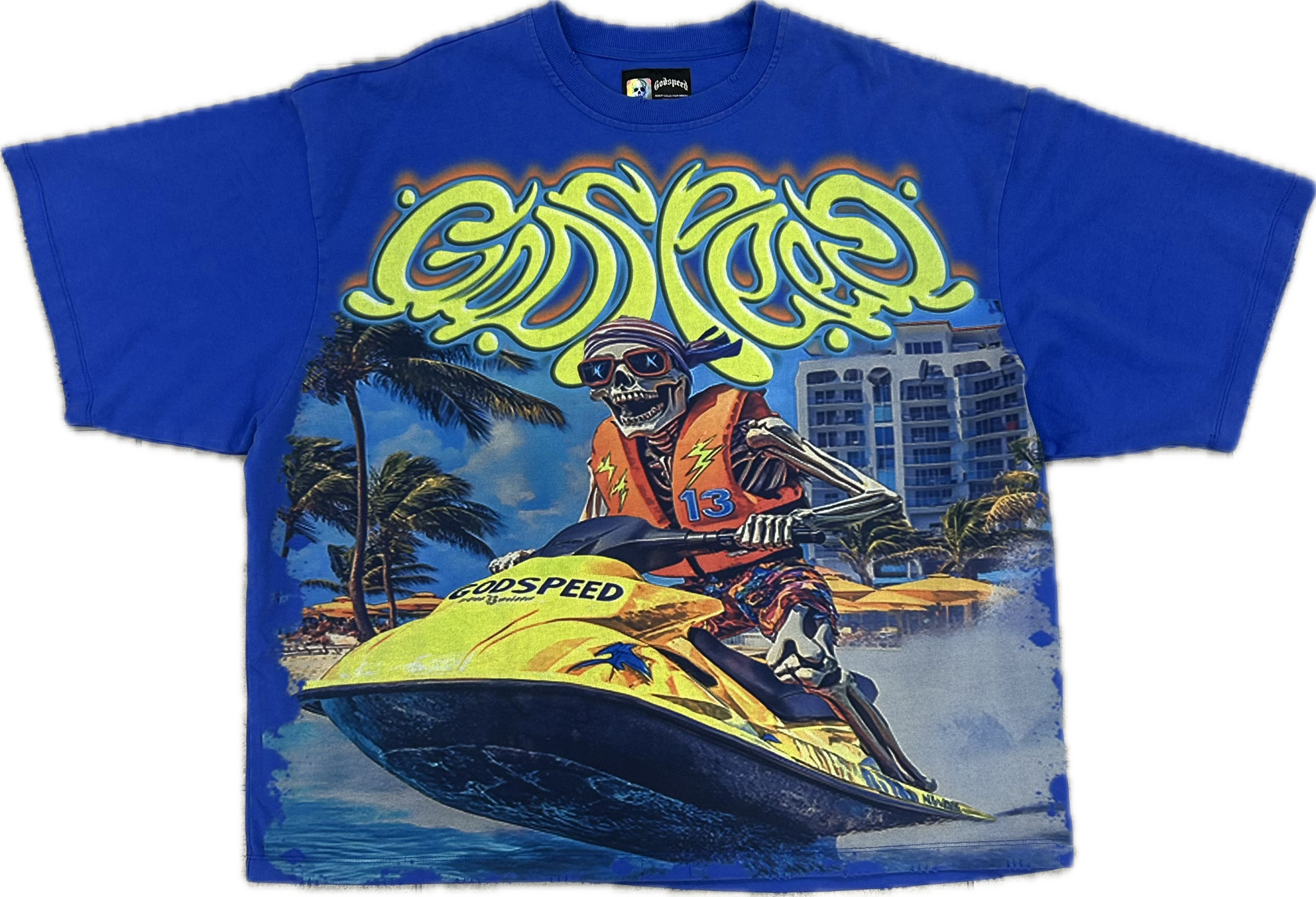 Godspeed Wave Runner T-shirt Blue