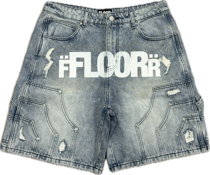 FLOOR 914 JEAN SHORTS BLUE WASH