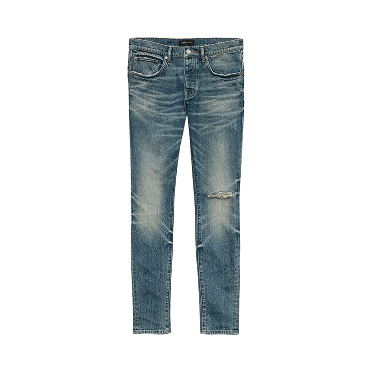 PURPLE BRAND Vintage Knee Blowout Pants 'Mid Indigo'