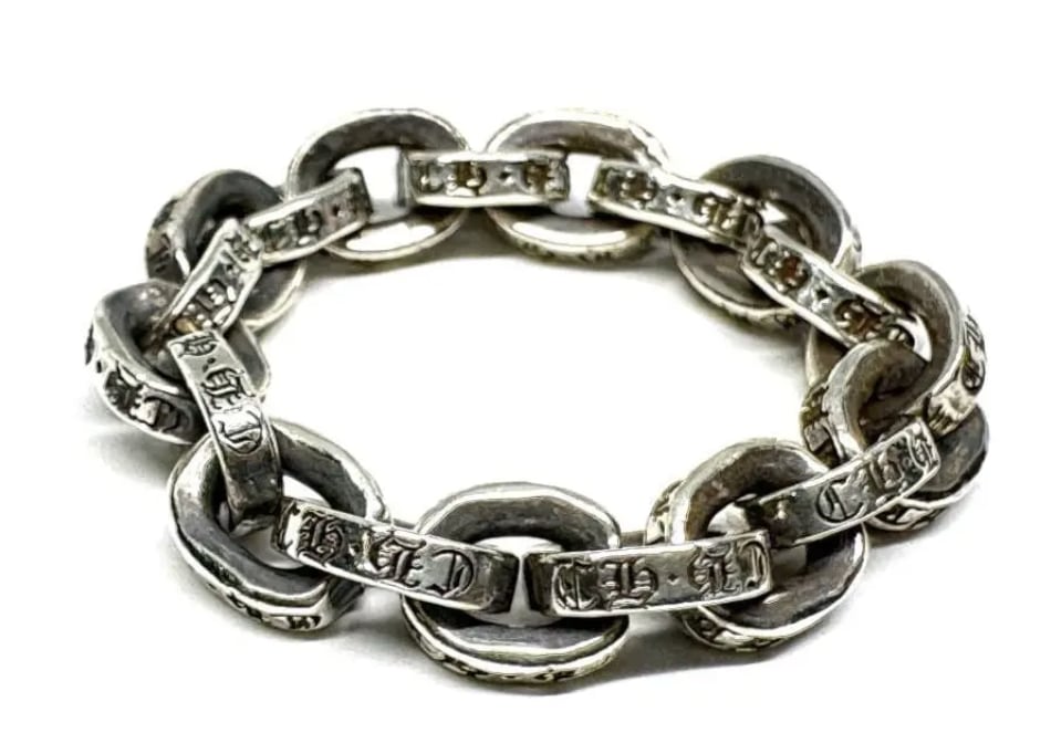 Chrome Heart Link Silver Ring